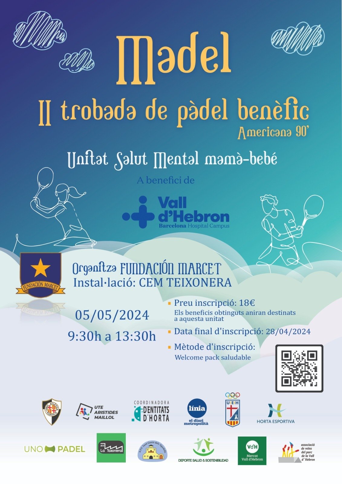 ¡Participa en la II Trobada de Pádel Benéfico Madel! 🎾❤️